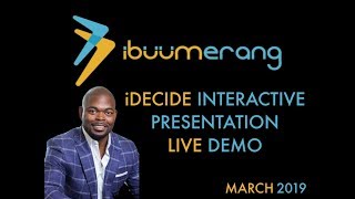 IBuumerang iDecide Interactive Presentation LIVE Demo NEW