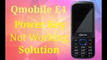 qmobile e4 new model 2019 power button not working solution