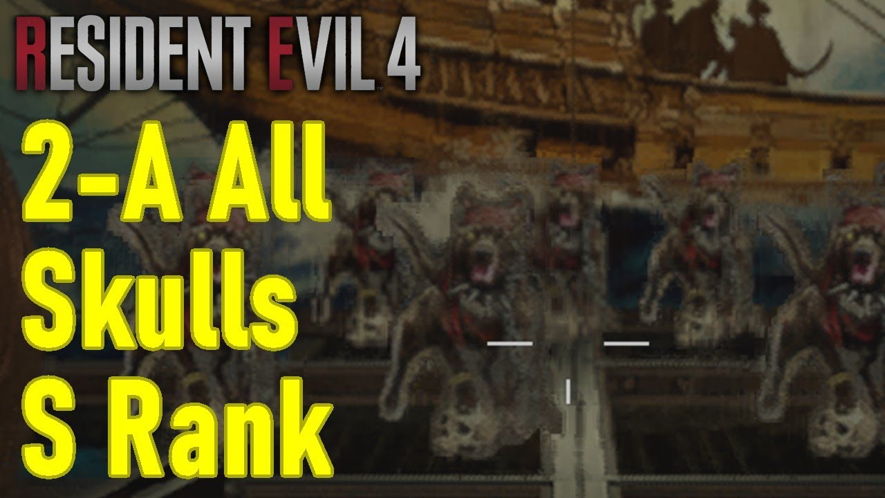 Resident Evil 4 Remake All Shooting Range Stages (All Skulls and 3 Stars) 