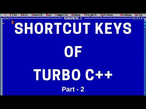 🔴 Turbo C++ Shortcut Keys (Part - 2) || Earth of Knowledge