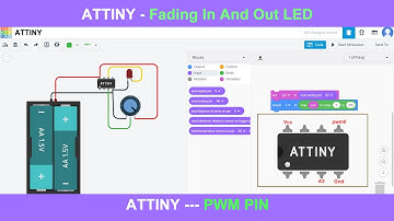 ATTINY |  PWM Pins  | mini Arduino | Coding ATTINY