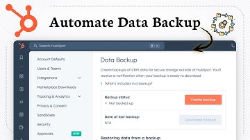 How To Automate Data Backup in Hubspot (Basic Data Protection)