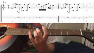 Vs Self - Waves // Acoustic Guitar Cover + Tabs (BDBF#AD)