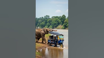 Aksi Heroik Gajah MenyelamatkanTuk Tuk dari Sungai! 😱🐘🔥 Keajaiban Alam yang Tak Terduga!