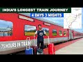 Journey in indias longest running vivek express  4 days 75hrs  train journey