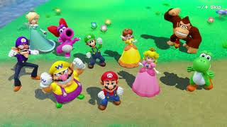 Mario Party Superstars Space Land Daisy vs Rosalina , Mario & Luigi