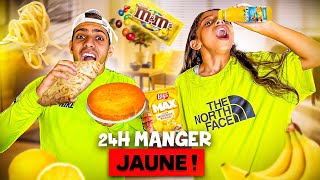 ON MANGE QUE LA NOURRITURE JAUNE PENDANT 24H 🔥 ( C'est trop BON)