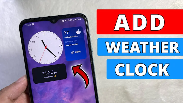 How to Add Clock and Weather Widget on Samsung Mobile - Full Guide