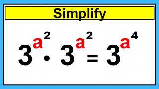 Nice Exponent Math Simplification | Find the Value of a
