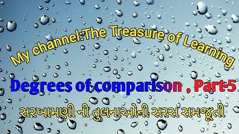 degrees of comparison part-4