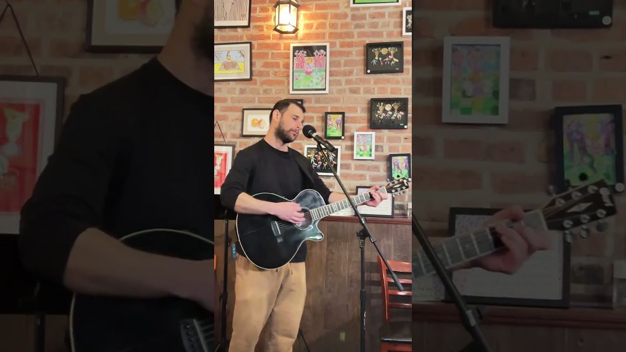 Singer/Songwriter Greg at the Red Pipes Cafe in Forest Hills, New York