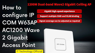How to configure IP COM W63AP Access Point || IP COM AC 1200 Configuration