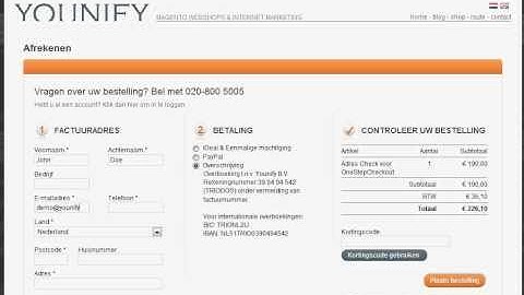 Magento traag?? Niet met de shops van Younify