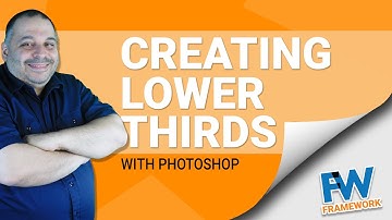 How To Create Lower Thirds In Photoshop | Create Lower Thirds