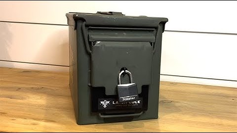 How to install a Latch Lock ammo can security locking device