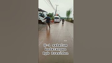 Kondisi setelah hujan H-1 kedatangan Bpk Presiden