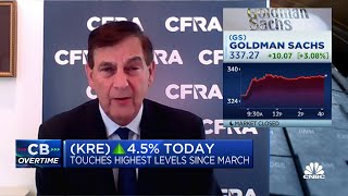 Goldman Sachs will have difficulty 'firing on all cylinders' for a quarter in 2023: CFRA's Ken Leon