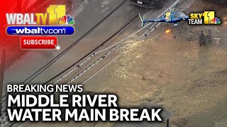 SkyTeam 11: Water main breaks in Middle River