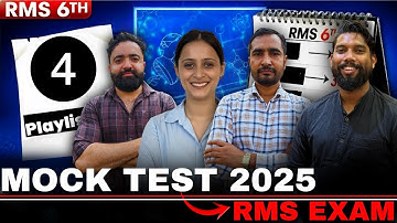 RMS Class 6 Mock Test 3 2025 | Practice Like a Pro 💪 | Complete mock test by DCA #RMS2025 #MockTest