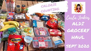 ALDI GROCERY HAUL FOR CALORIE COUNTING | SEPT 2020 | WEIGHTLOSS SHOPPING!