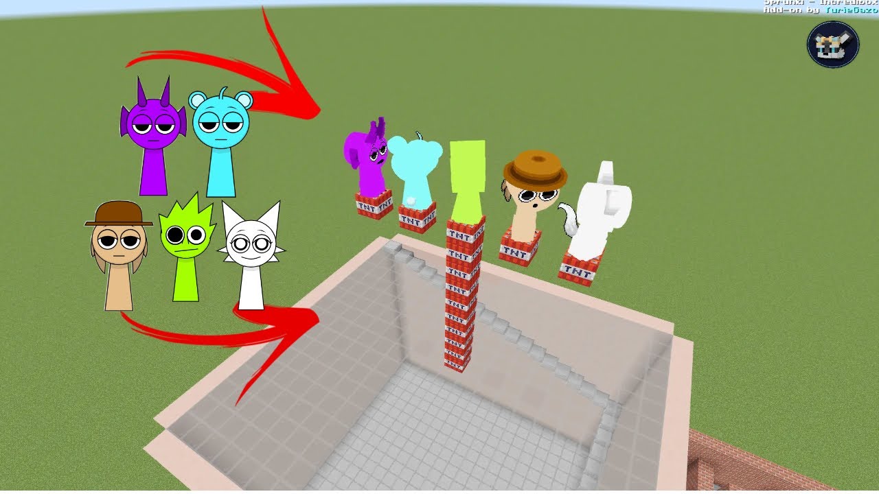 I put all the Sprunkies on top…then I blew them all up 💥It was pure chaos.