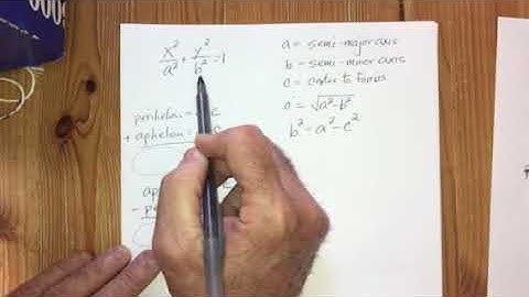 Planetary Motion - Writing the Equation of an Elliptical Orbit
