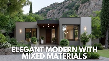 Elegant Modern Exterior with Mixed Materials | Luxury Facade Ideas