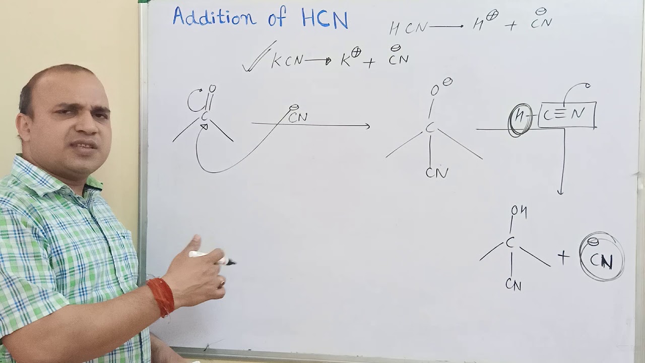 Addition of HCN to Carbonyl Compounds - YouTube