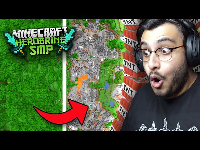 I MADE THE MOST DESTRUCTIVE TNT CANON IN HEROBRINE SMP | RAWKNEE class=