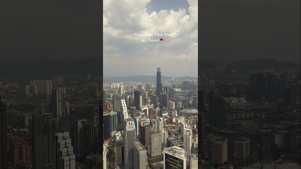 KL’s Stunning Skyline from Above 🏙️✨ Don’t miss this view 🇲🇾 