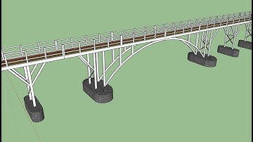 Sketchup Wooden Bridge part 2