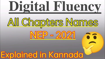 Digital fluency Bcom 1st sem Subjects chapters Syllabus full details Kannada gulbarga university NEP