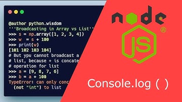 Node js Console.Log (  )           |  |   How to Write to Node JS console