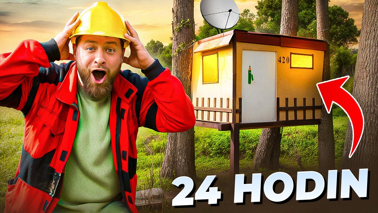 Postavil jsem DŮM NA STROMĚ za 24 HOD! *Dětský sen*