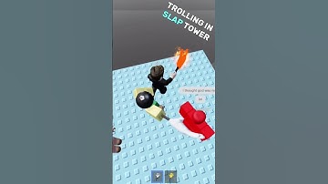 Trolling in SLAP TOWER! || #roblox #troll #meme #funny