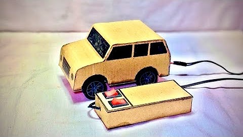 How to make a cardboard remote control without dc motor RC car 