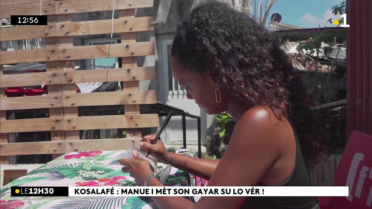 Kosalafé ! Emmanuella i fé gravure su lo vér ou do bwa. Hermina Lasson parti war Ali Ste Suzanne !