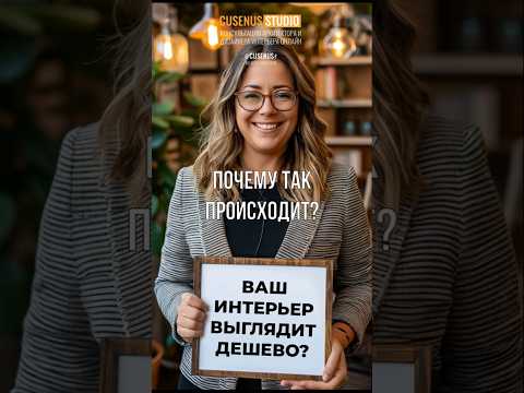 ПОЧЕМУ ВАШ ИНТЕРЬЕР ВЫГЛЯДИТ ДЕШЕВО? 3 главные причины и способы их исправления #cusenus