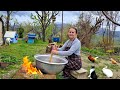 Qadr night cooking delicious hallva mix of rural iftar menus cooked in the village