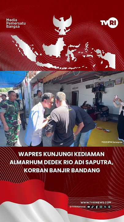 Download lagu Wapres Kunjungi Kediaman Alm. Dedek Rio Adi Saputra, Korban Banjir Bandang  #tvri  #news #gibran