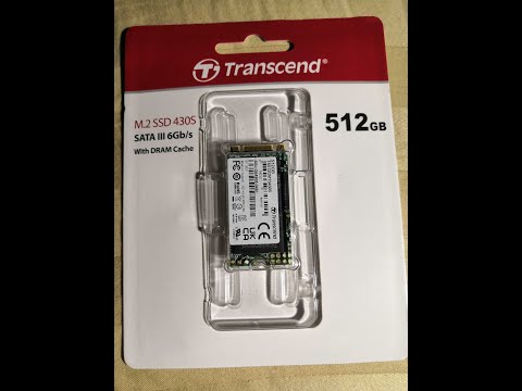 Transcend 512GB SATA III 6GB/S MTS430S 42 mm(2242) M.2 SSD 430S Unboxing+details