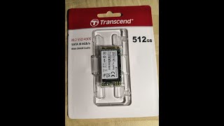 Transcend 512GB SATA III 6GB/S MTS430S 42 mm(2242) M.2 SSD 430S  Unboxing+details