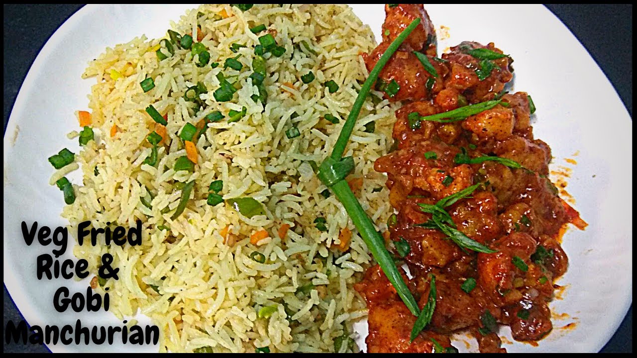 Gobi Rice Sticker Gobi Manchurian And Fried Rice