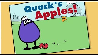 Peep And The Big Wide World Quacks Apples - Flash Games