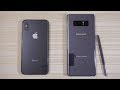 iPhone X vs Galaxy Note 8 - Speed Test! Which one is BEAST?! (4K)