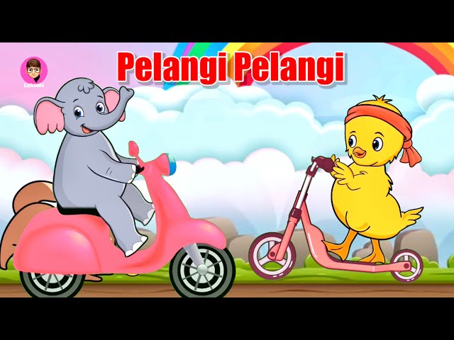 Pelangi Pelangi | Bebek dan Gajah | Lagu Anak Balita Indonesia Populer class=