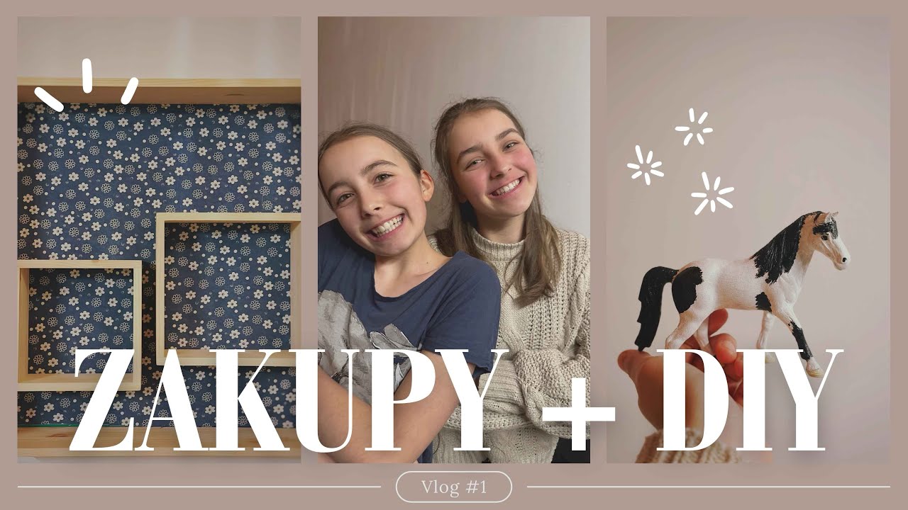 VLOG #1 | Zakupy w Hobbycraft + nasze projekty DIY 🥰