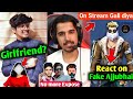 Total gaming react on Fake Ajjubhai. Tsg jash gf reveal. Desi gamer very angry😡 Gyan gaming SkyLord