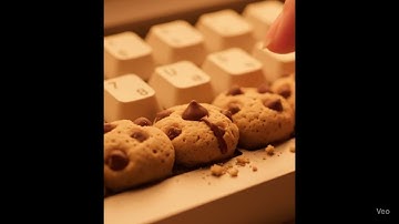 Cookie Keyboard ASMR Video / AI 초코칩 키보드 ASMR / 초코칩 키보드 ASMR / 단단 키보드 ASMR / AI ASMR