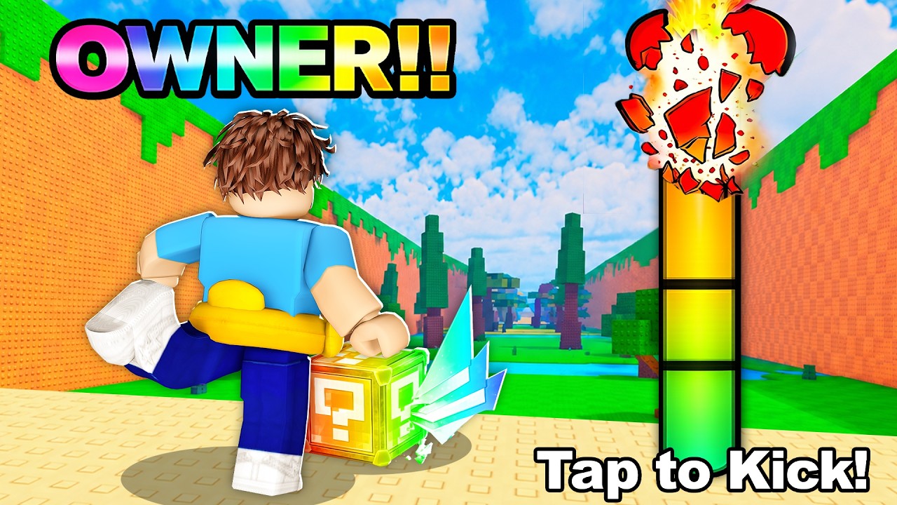 I Got OWNER POWER in Kick a Lucky Block..